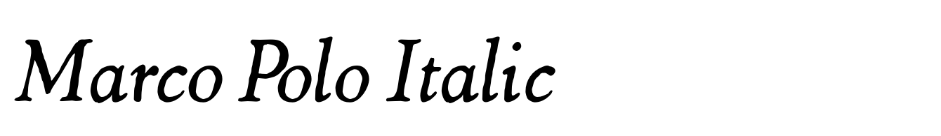Marco Polo Italic
